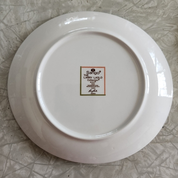 Sango Larry Laslo Collection Maui 2 Salad Plate Vintage 1986 8.5 Inches - Picture 3 of 7